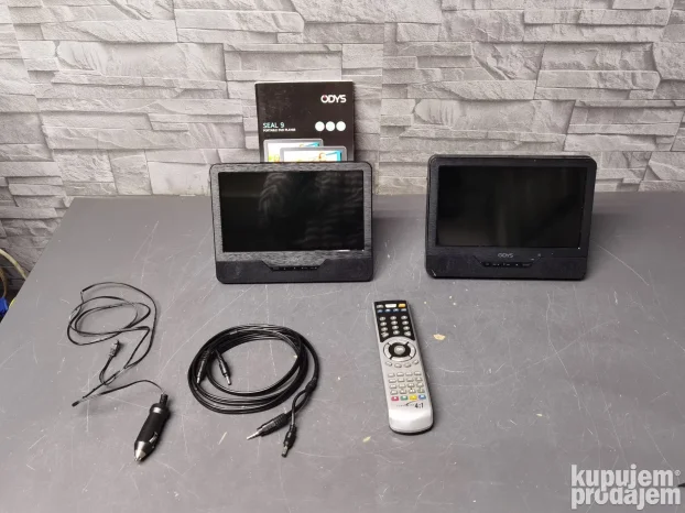 Odys Portable DVD USB 9 inca SET sa 2 ekrana za auto