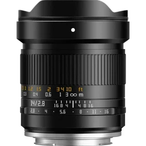 Ttartisan 14mm F/2.8 Sony E Objective Black