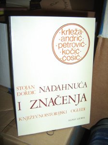 NADAHNUCA I ZNACENJA - Knjizevno istorijski ogledi