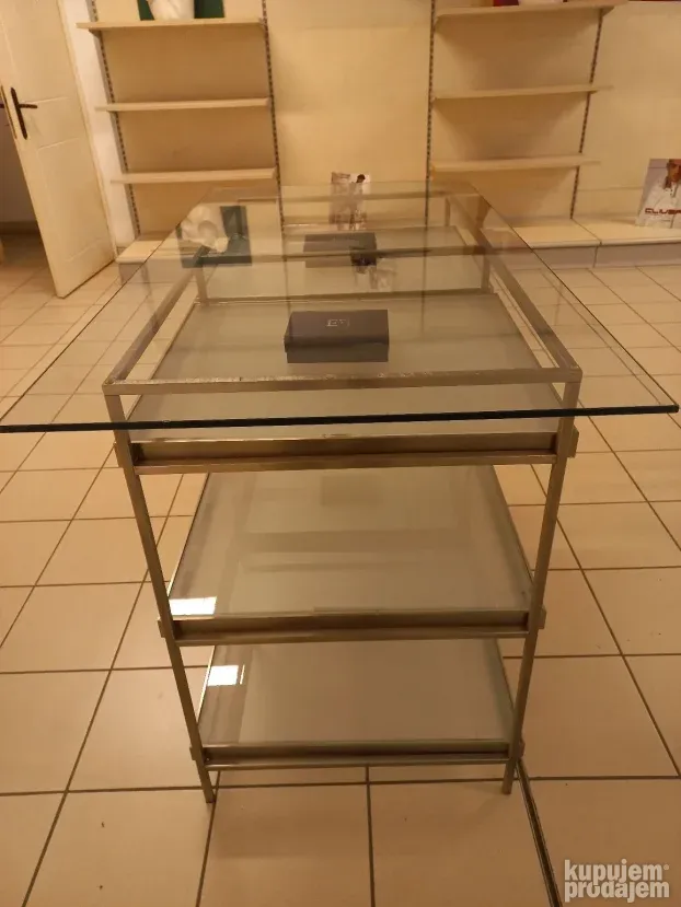 Sto za izlaganje pult na 4 nivoa INOX