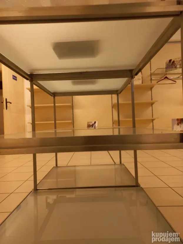 Sto za izlaganje pult na 4 nivoa INOX