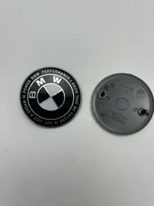 Zadnji znak BMW M POWER CRNO/BELI 73mm