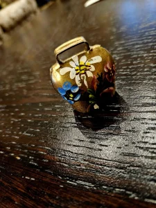 Staro zvono, 5 cm, rucno oslikano, mesing