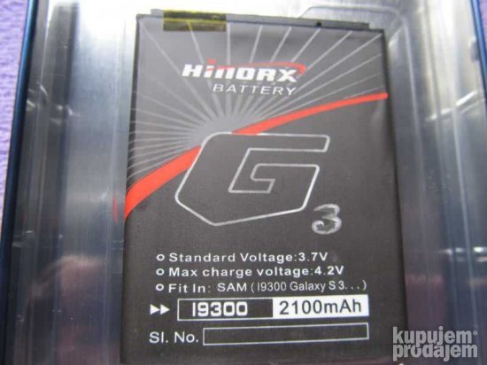 Hinorx baterija Samsung G800 S5 Mini 2100mAh