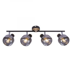 Spot crna lampa 4xE14 40W -S M180140
