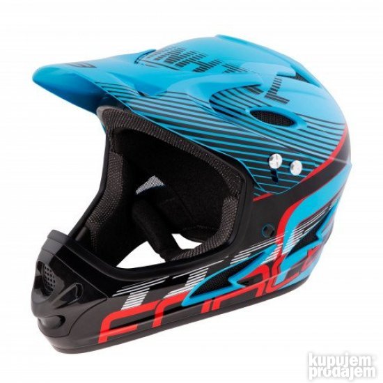 KACIGA Force Tiger DOWNHILL plavo-crno-crvena L-XL