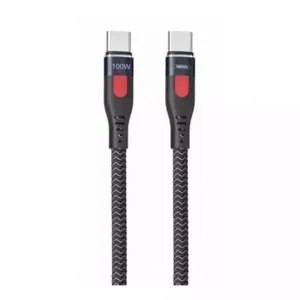 Kabl USB-C Remax Lesu FC100W RC-187c Tip C 1m Crni