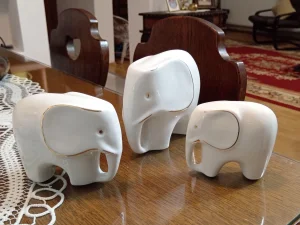 Porcelanske figure slona set