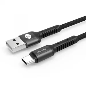 USB kabel Teracell Evolution CA-320 Type-C 2.4A crni 1m