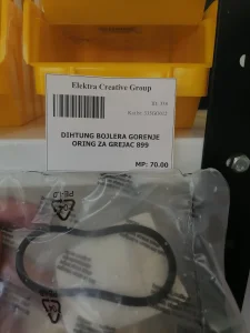 Dihtung bojlera Gorenje oring za grejac 899