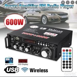Bluetooth pojacalo 12v 220v za auto ili kucu Usb FM