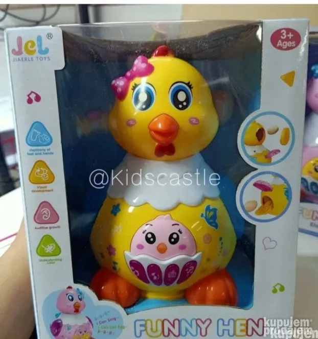 Muzička svetleća kokoška koja nosi jaja - novo