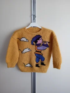 Dzemper vuneni deciji zuti