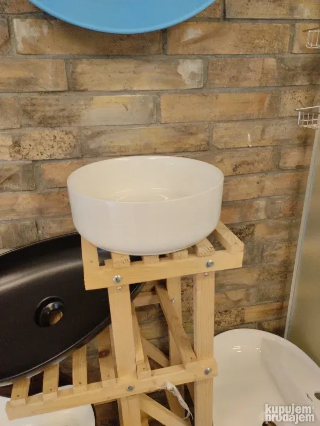 Lavabo nadgradni beli 36cm