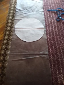 Mebl štof braon-sivi restl