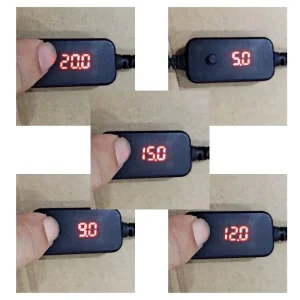 USB-C 5.5mm kabl 5V 9V 12V 15V 20V promenljiva voltaža usbc