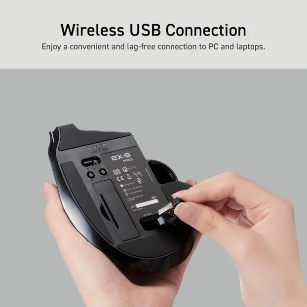 Elecom EX-G Pro Trackball Wireless 2.4GHz MIŠ 8 Buttons