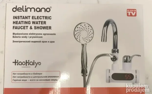 Protočna slavina sa grejačem i tušem DELIMANO