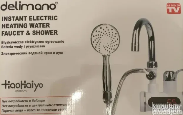 Protočna slavina sa grejačem i tušem DELIMANO
