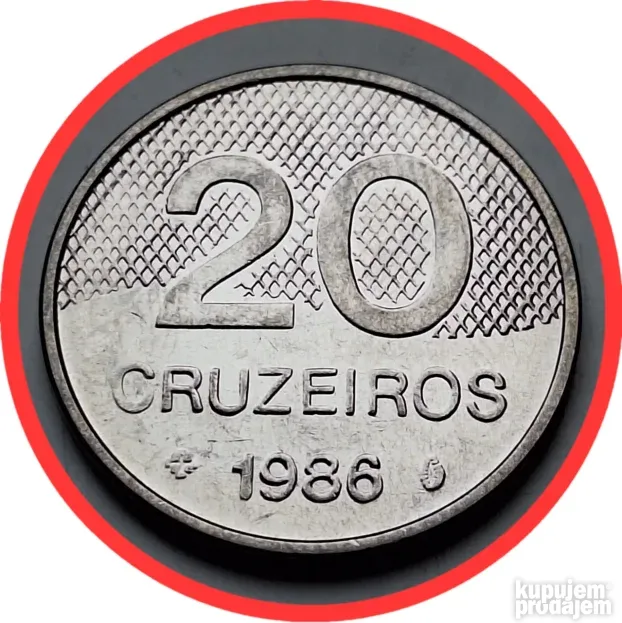 20 Cruzeiros 1986 Brazil
