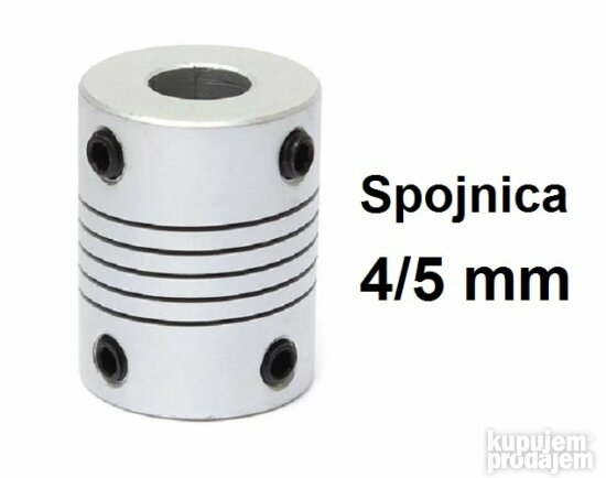 Elasticna spojnica za motor - 4/5 mm
