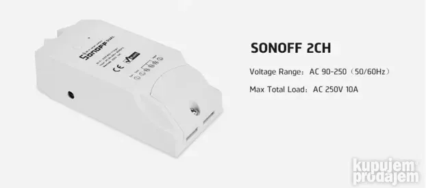 Sonoff dual wifi prekidač dupli dva releja