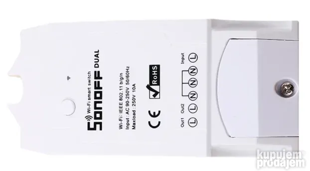 Sonoff dual wifi prekidač dupli dva releja