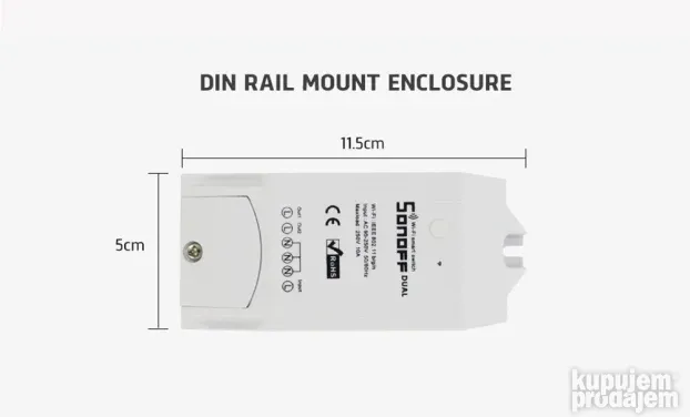 Sonoff dual wifi prekidač dupli dva releja