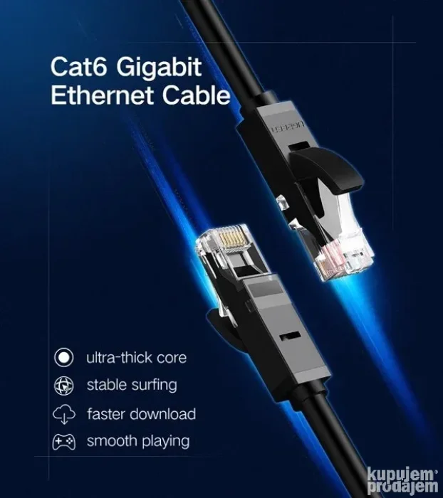 Ugreen mrežni kabl RJ45 Cat 6 NW101 10m