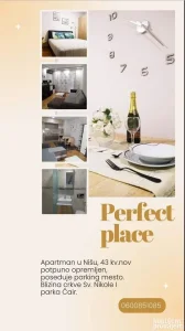 Apartman Perfect place-stan na dan u Nišu