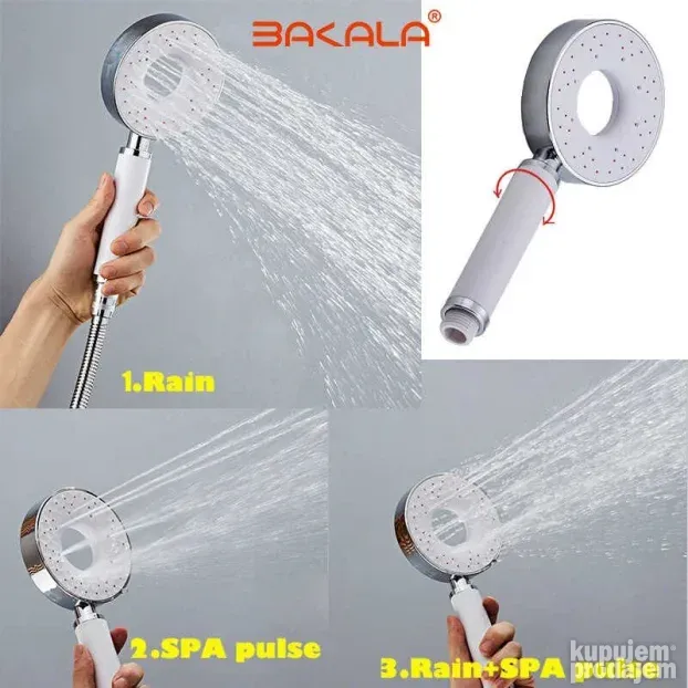 Dvostrana tuš ručka sa gelom