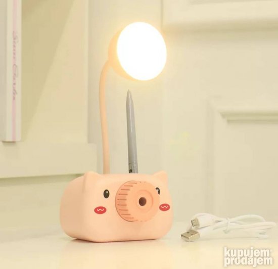 Decija lampa drzac i rezac za olovke drzac za telefon