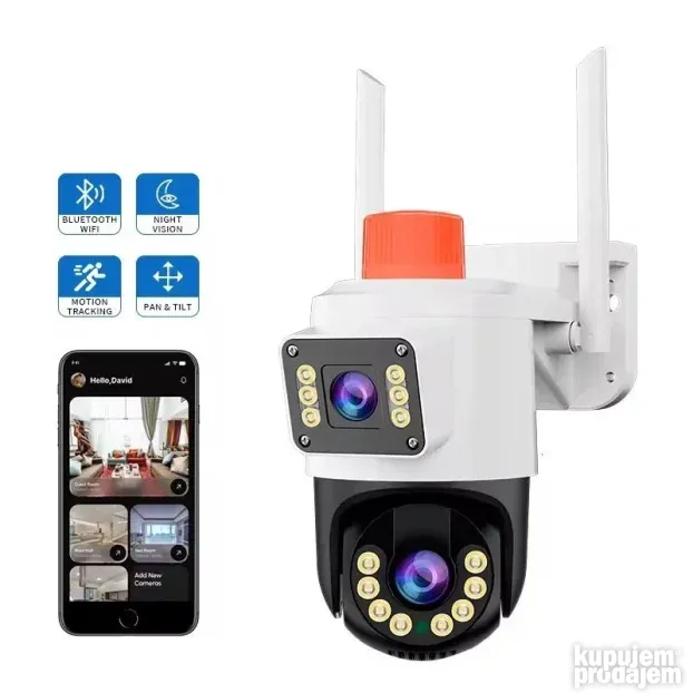 Odlična WiFi kamera za video nadzor sa 2 sočiva