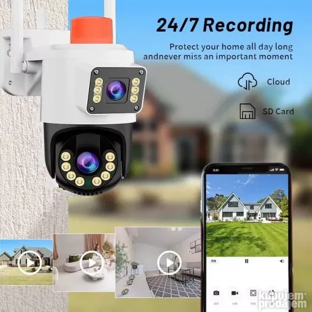 Odlična WiFi kamera za video nadzor sa 2 sočiva