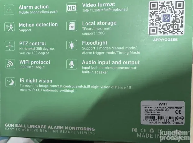 Odlična WiFi kamera za video nadzor sa 2 sočiva