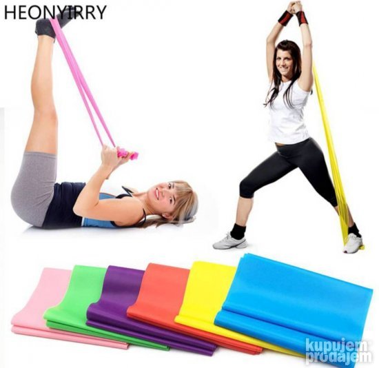 Set od 5 elastičnik traka za trening