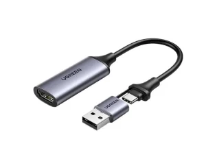 UGREEN CM489 Video Capture Card 4K HDMI to USB-A/USB-C