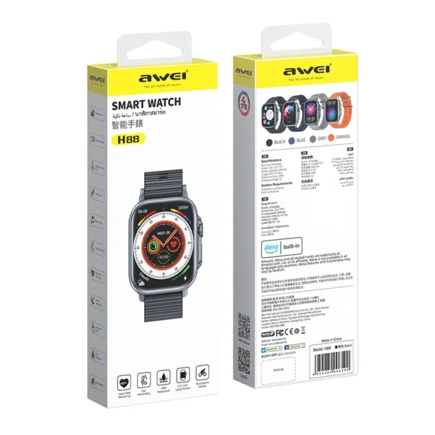 Smart watch AWEI H88 crni