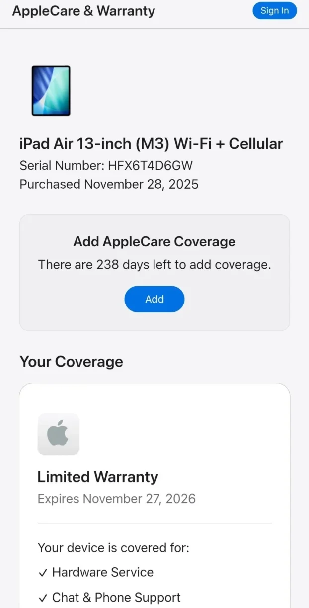 iPad Air 13-inch (M3) Wi-Fi + Cellular NOVO garancija