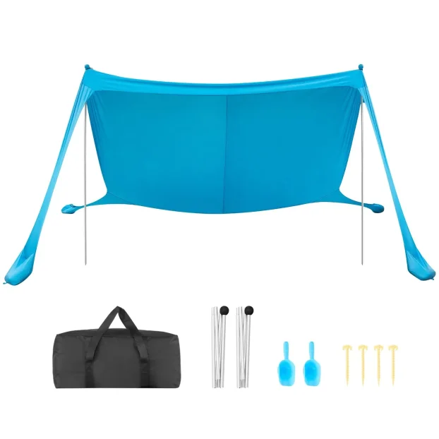 Plazni Sator Tenda Za Plazu 3,4x3,4x2m Prenosivi Sklopivi vv