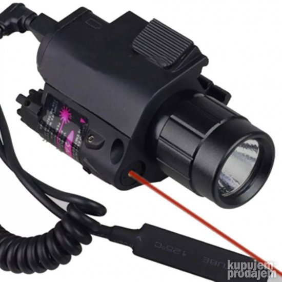 Takticka led lampa i laser za pistolj