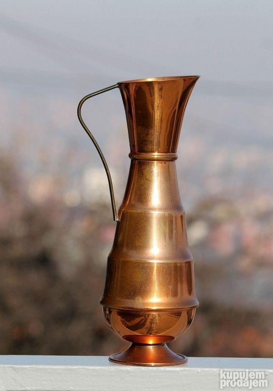 ANTIKVITET Very Old Quality Large French Copper Pitcher/ Jug