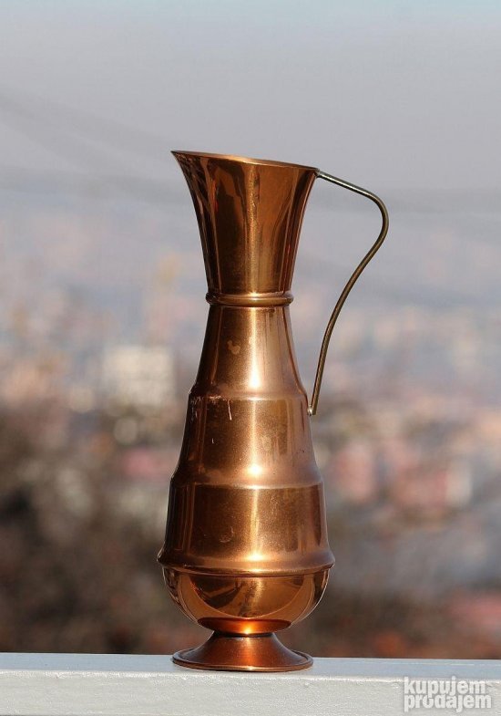 ANTIKVITET Very Old Quality Large French Copper Pitcher/ Jug