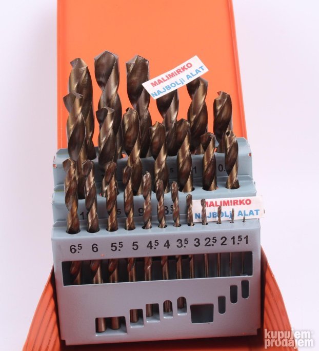 Set burgija od 1-13mm kvalitetne burgije 25 komada