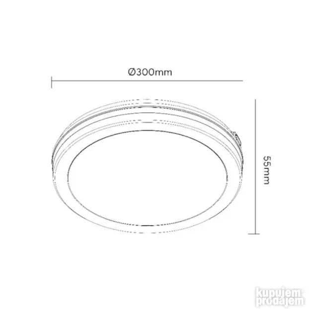 LED plafonjera 24W CCT PROSTO