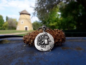 Novcic tetradrahma sa tasosa anticka kultura privezak