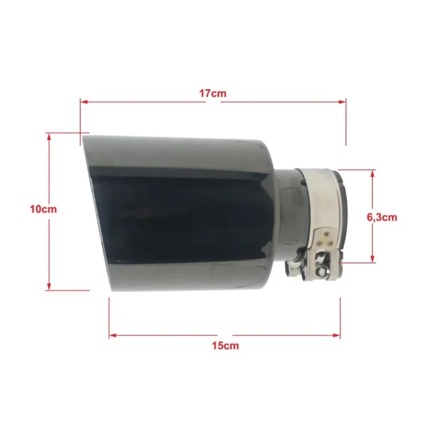 Nastavak auspuha lux crni hrom