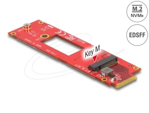 DELOCK EDSFF E1.S M.2 M key nyilashoz converter NVMe