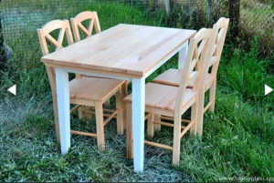 Restoranski sto i stolice MONTE-ORIGINAL masivni namestaj