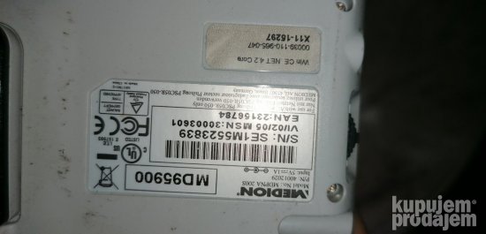 navigacija za auto medion mdpna200 md95900 neispitana